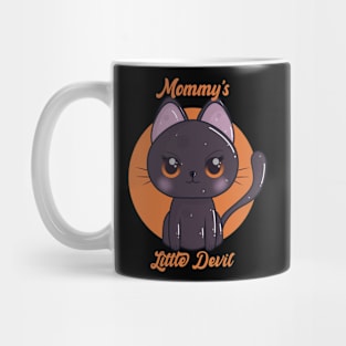 Mommy’s little devil cat design Mug